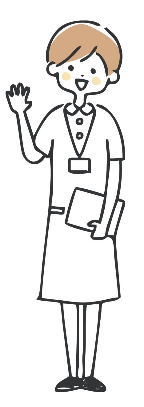 相談員の女性のイラスト